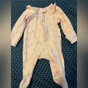 Carter's Pink Floral Footie